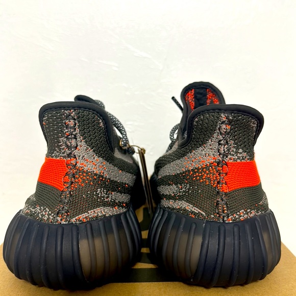 1-Yeezy Boost 350 V2 Carbel/Steel Gray/Solar Red Style#HQ7045, Shoe/Sneaker, 12 - Picture 9 of 17